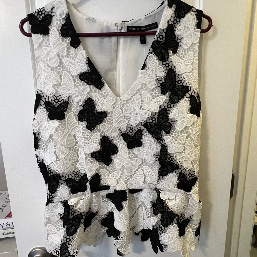WHBM NWT Butterfly Lace Bodice